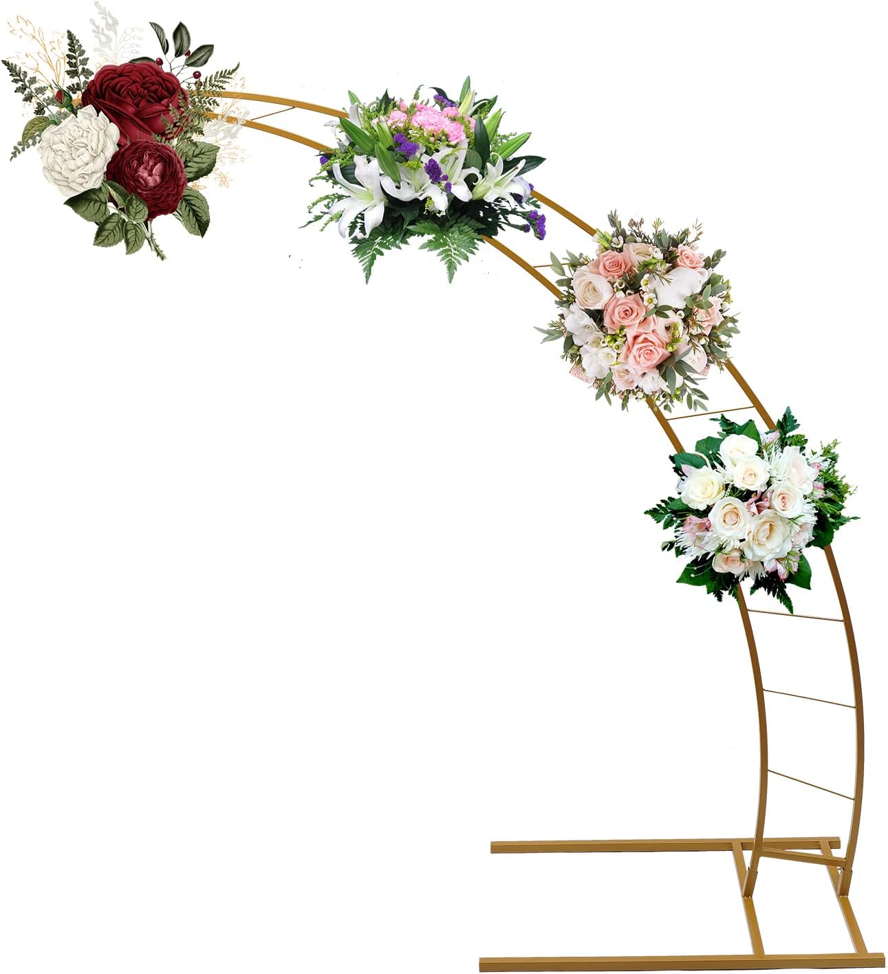 Metal Crescent Moon Wedding Arch Stand for Dreamy Backdrops