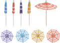 Vibrant Circle Drink Umbrellas for Party Decor