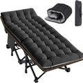 Oversized XXL Folding Camping Cot for Adults - Portable Padded Bed