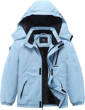 Kid's Ski Jacket Waterproof Winter Coat with Detachable Hood - Warm on