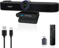 4K Webcam with Microphone and Speaker - AI Auto-Tracking