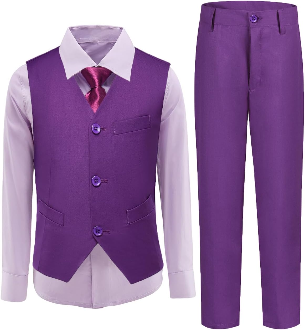 Boys Vest Set Formal Dress Suits for Weddings and Events
