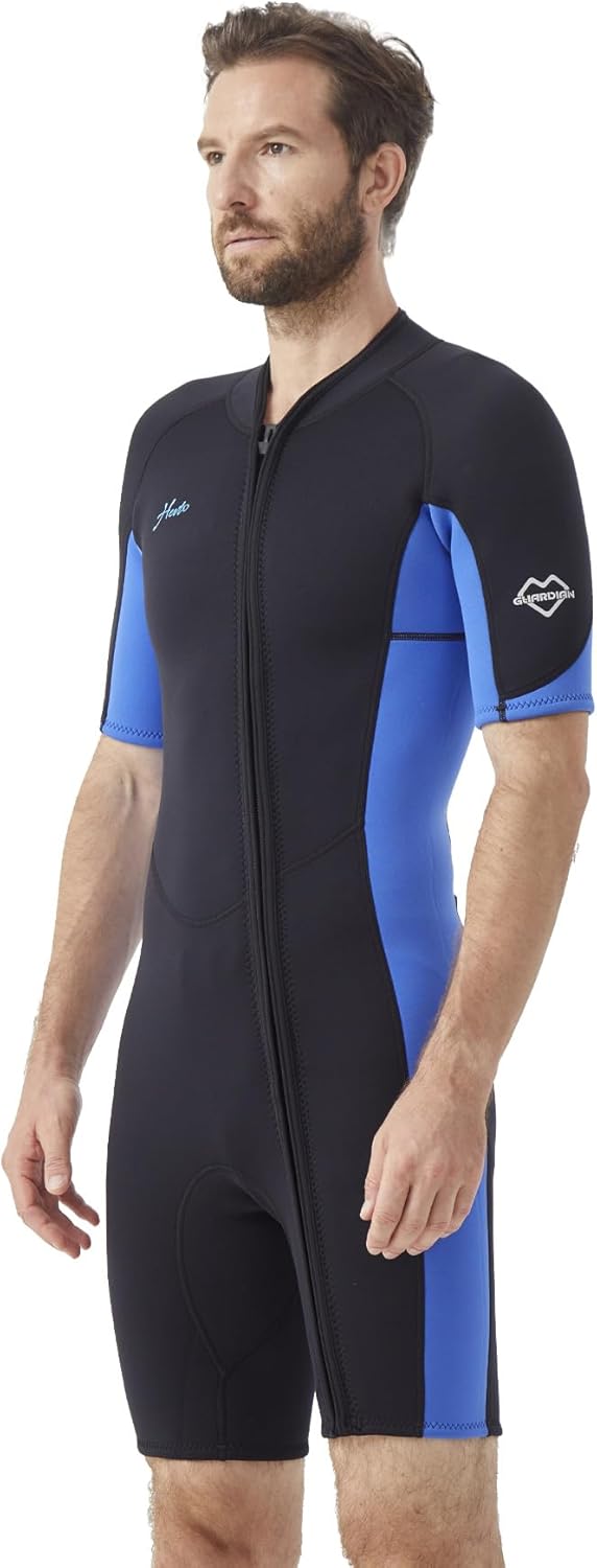 Hevto Men Wetsuit Shorty 2mm Neoprene for Surfing and Diving