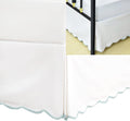 HIG Queen Bed Skirt with Scallop Edge for Elegant Bedrooms