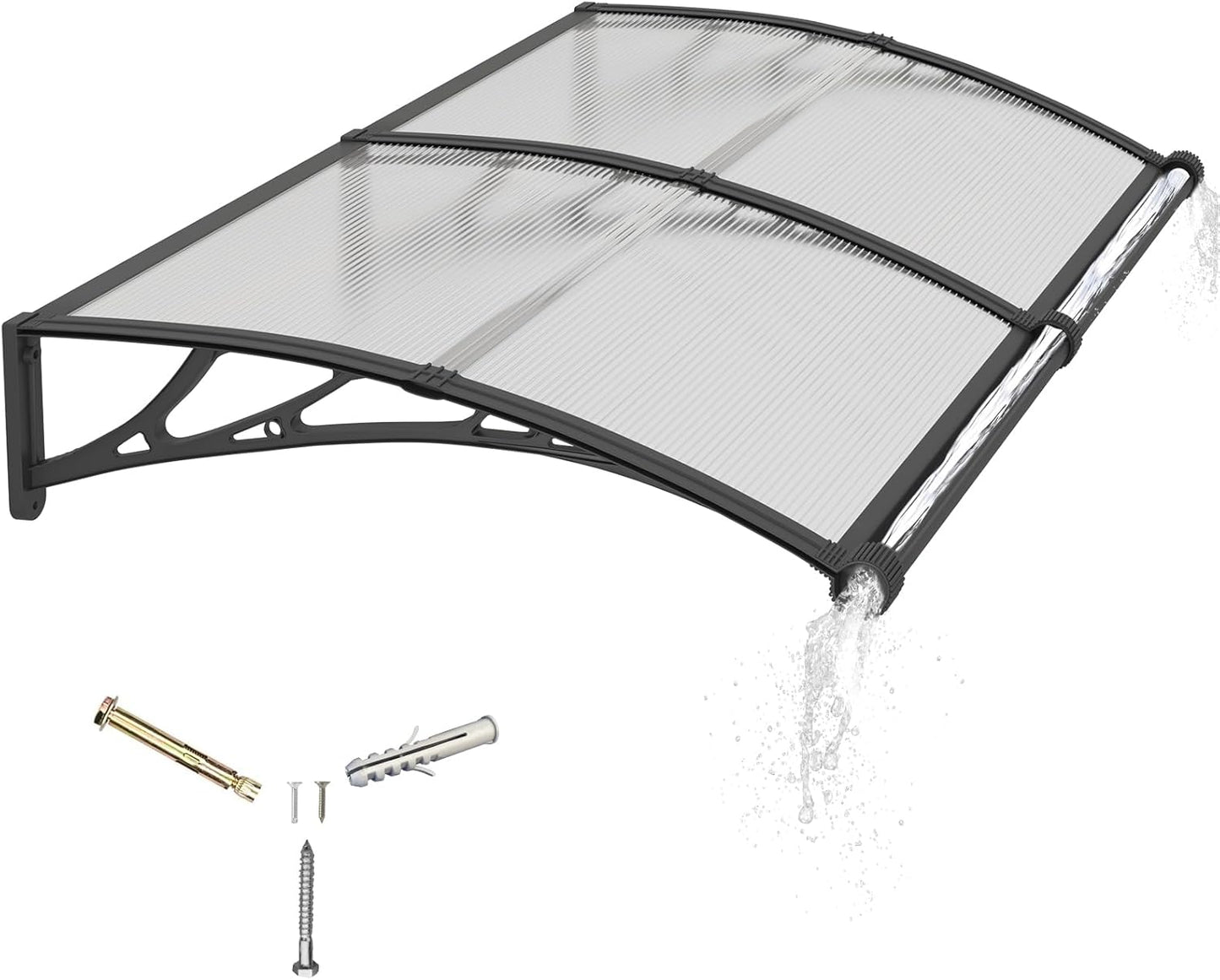 Durable Door Awning 32x80 Inches for All-Weather Protection