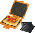 Microwave Sandwich & Waffle Maker 2-in-1 Set - Fast, Dishwasher Safe