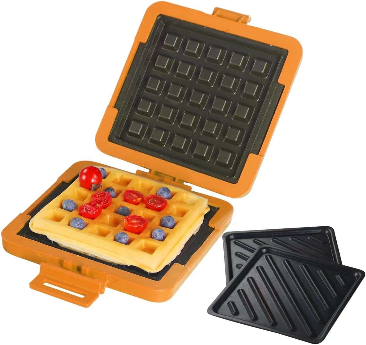 Microwave Sandwich Maker & Waffle Maker 2-in-1 Set for Quick Meals