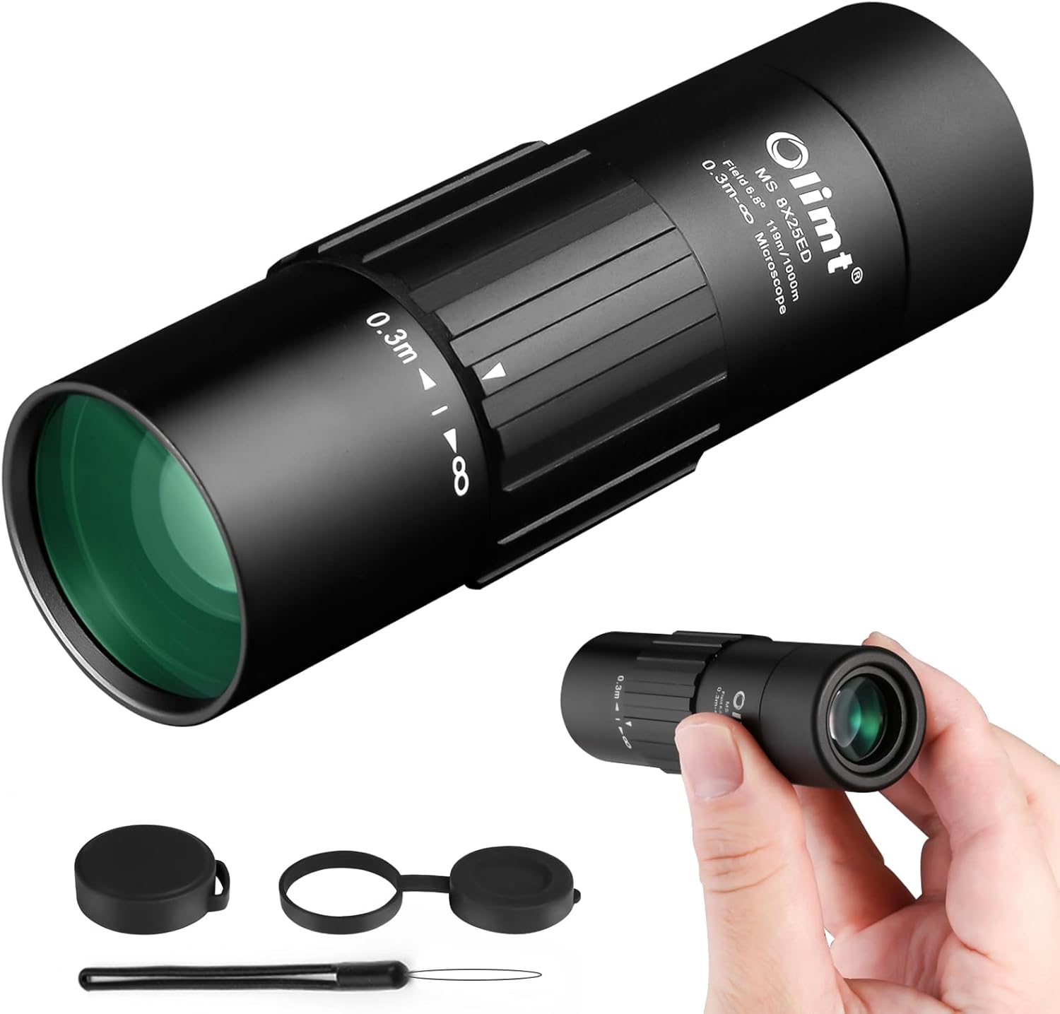 8x25 Monocular Telescope for Outdoor Adventures and Travel