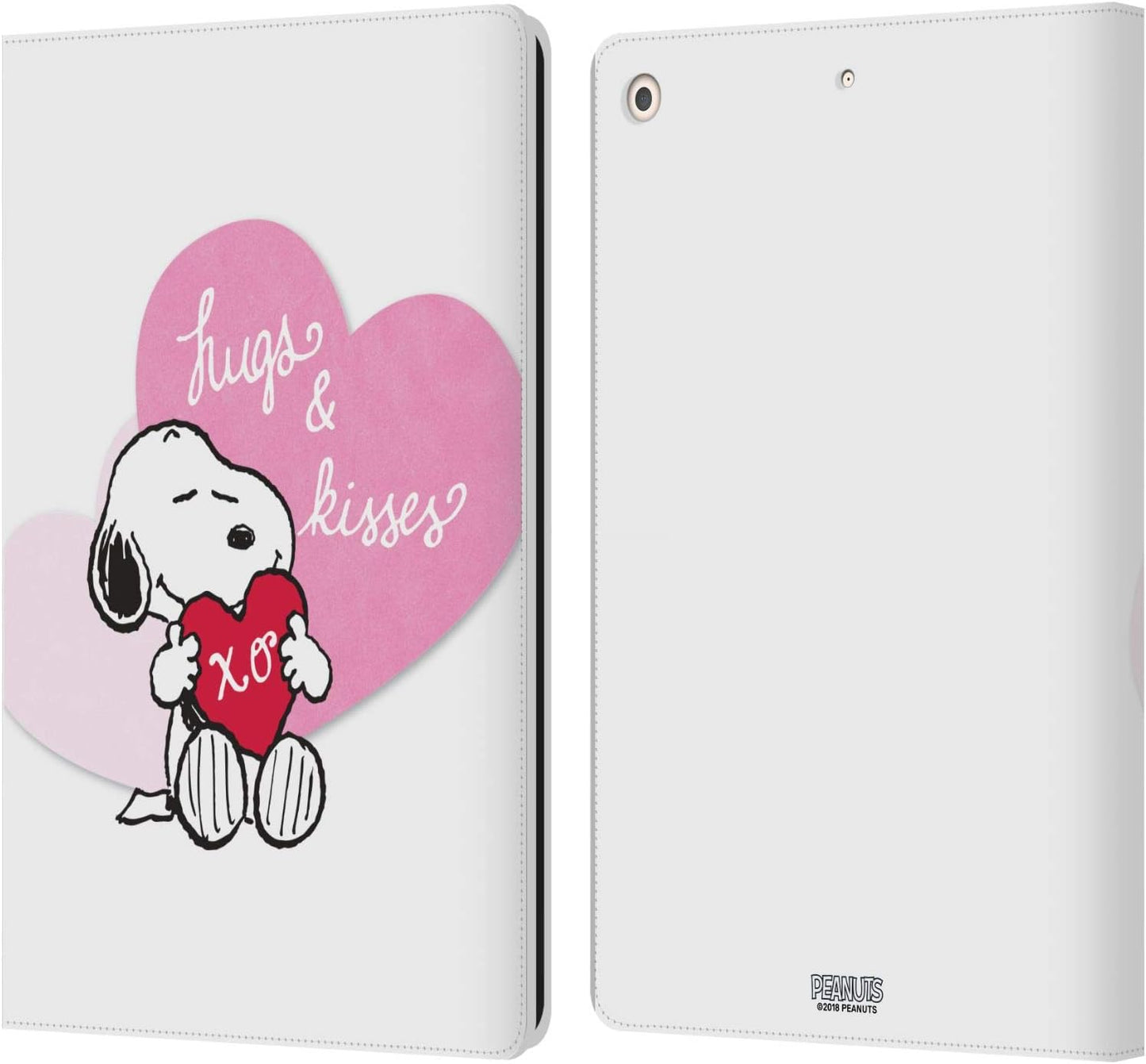 Peanuts Snoopy Hugs and Kisses Leather Wallet Case for iPad