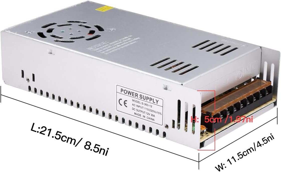 Universal 360W Power Supply for LED Strips - GESD