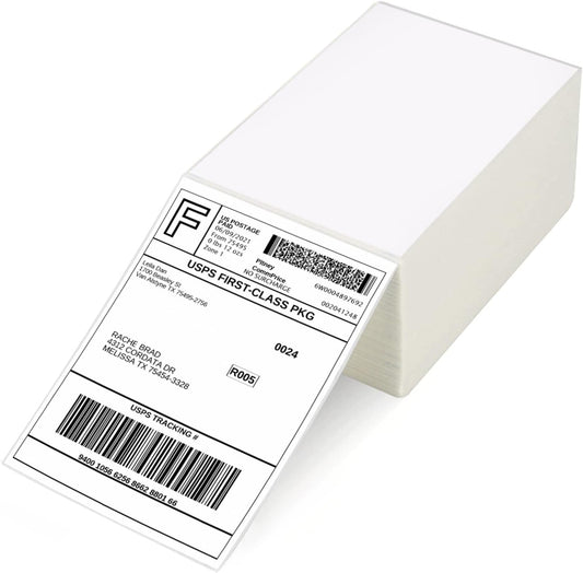 500 Fanfold Thermal Shipping Labels - Zebra/Rollo/iDRPT Compatible