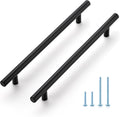 10 in Cabinet Pulls 7-1/2 in Hole Center Matte Black - Durable