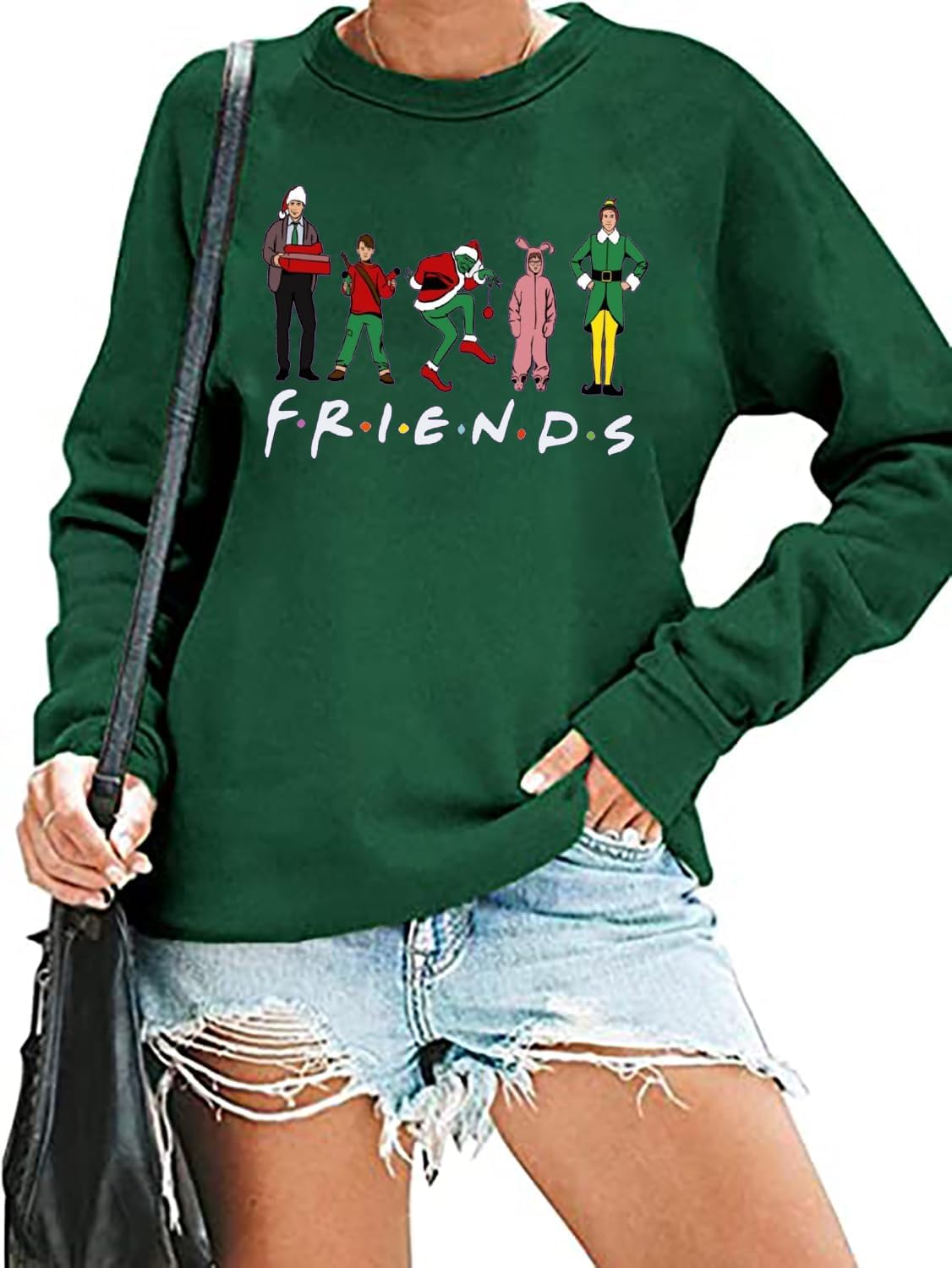 Cozy Christmas Cartoon Sweatshirt - RFBIQI