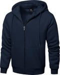 ZITY Men's Zip Up Hoodie Heavyweight Winter Sweatshirt (Style 17S1)
