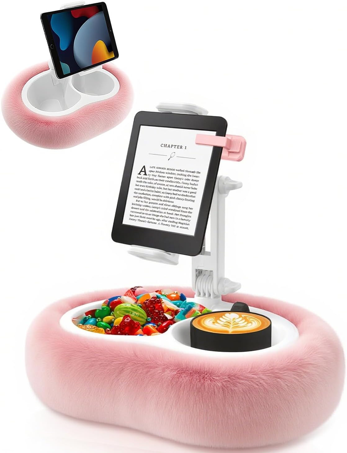 Tablet Pillow Stand for iPad and Kindle - 360 Rotating Holder