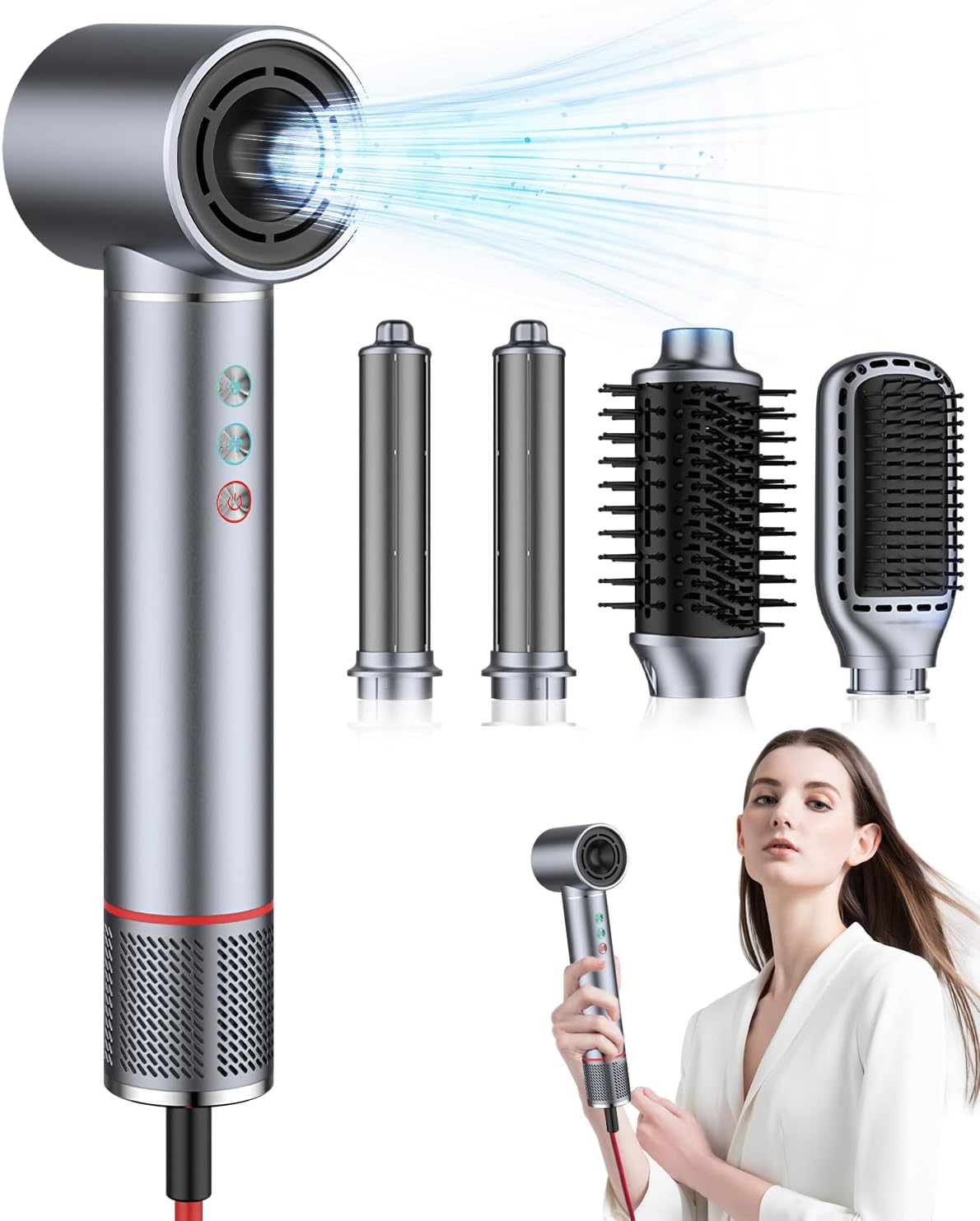5-in-1 Styler: Fast Hair Styling System