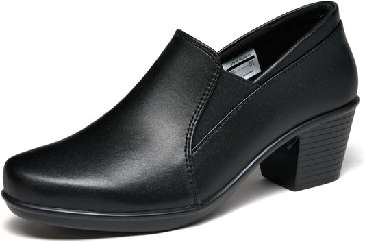 Women's Dress Shoes 2024 - Comfortable Heeled Loafers for Work