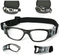 Blue Cut Safety Basketball Goggles for Kids - Anti-Fog, Replaceable
