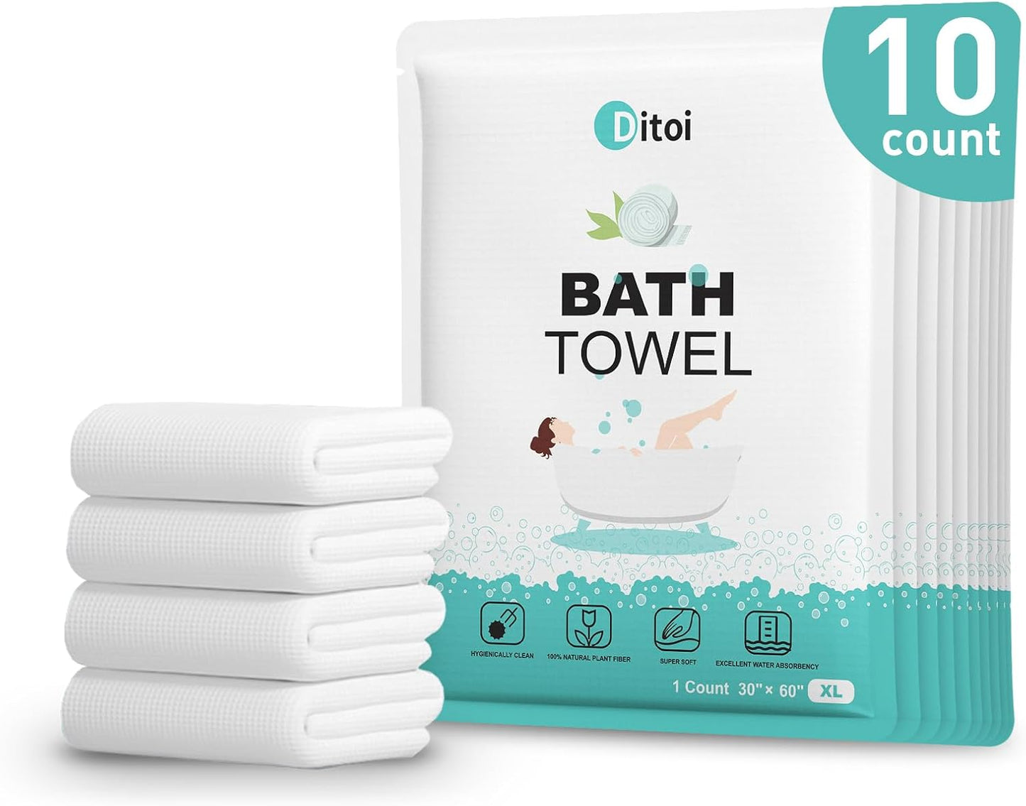 Extra Large Disposable Bath Towels for Travel and Beach Use