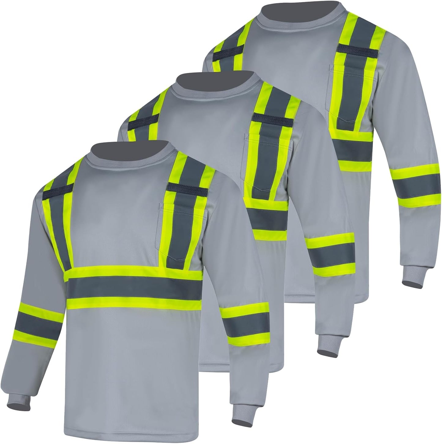 VENDACE Safety T Shirt Reflective High Visibility for Work