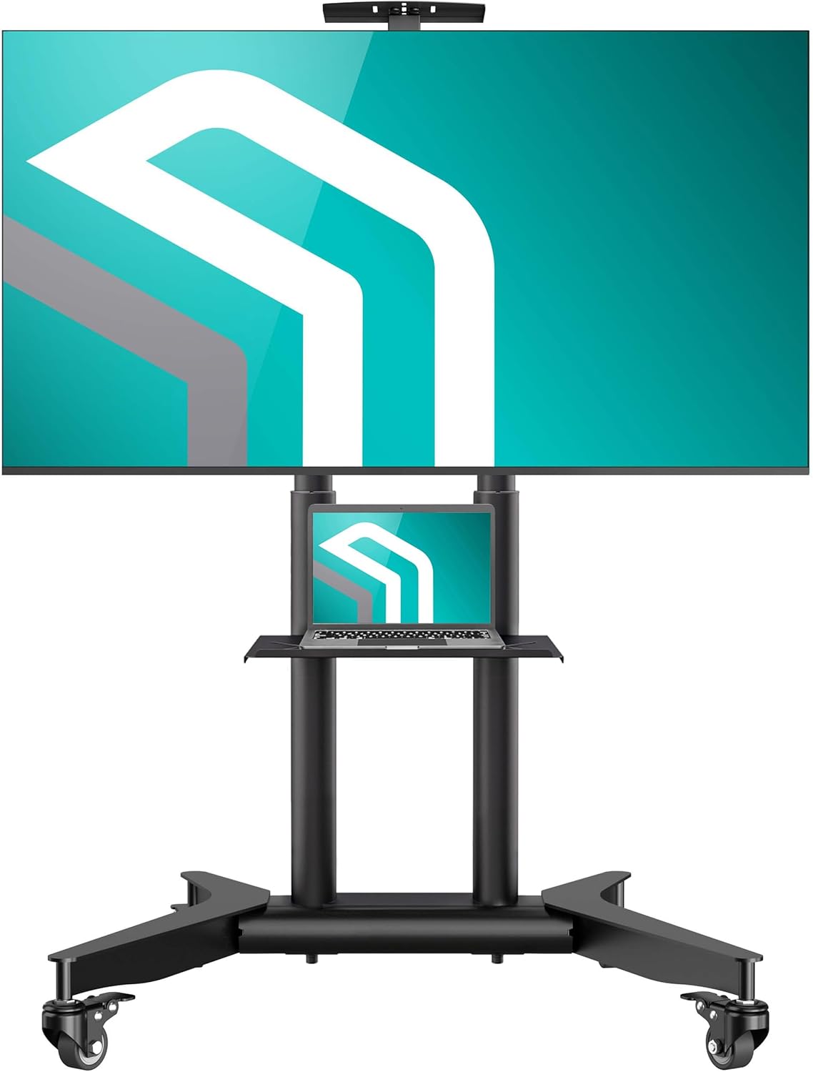 ONKRON Rolling TV Stand - Portable & Adjustable for 32-75 TVs