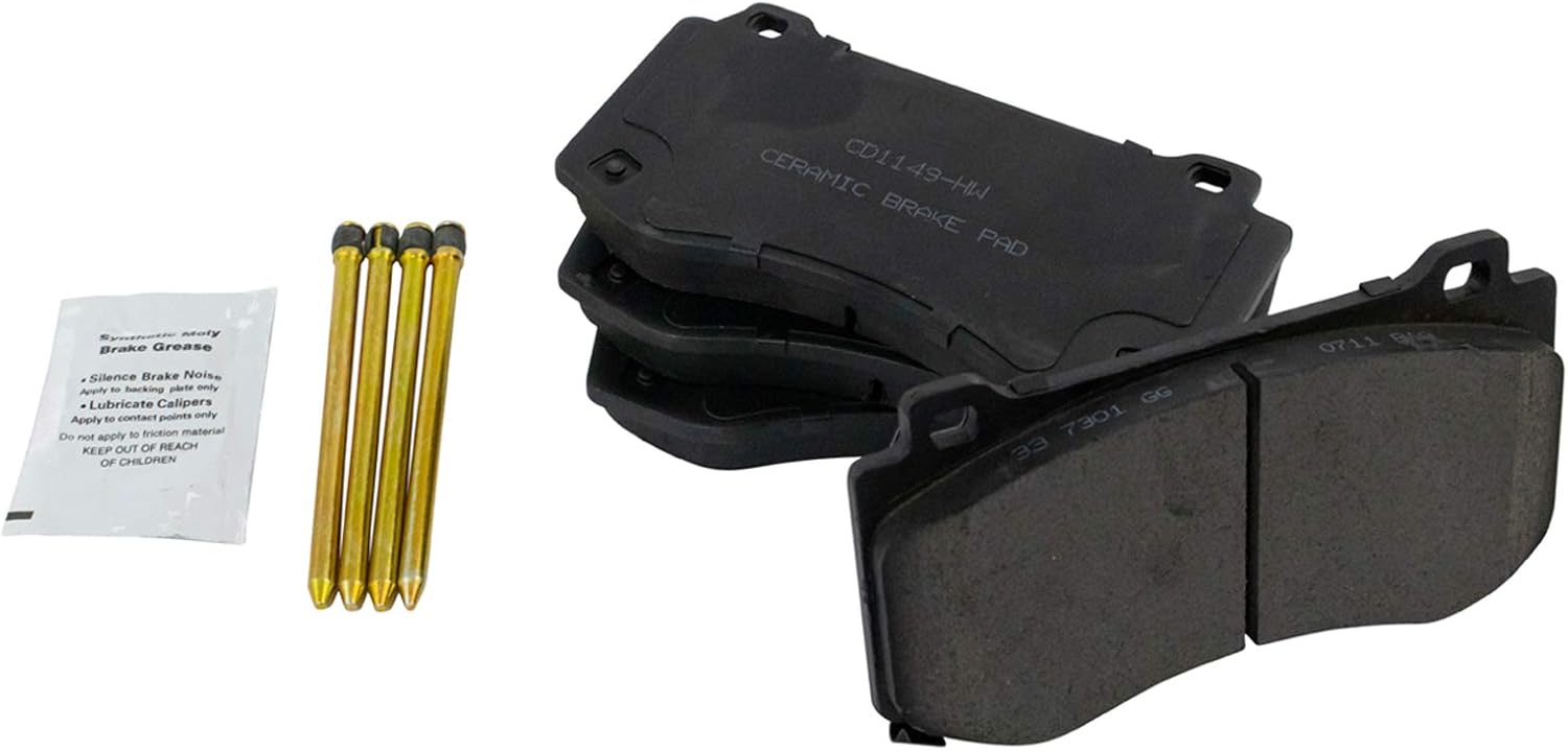 TRQ Front Brake Pads Ceramic for Chrysler 300 Dodge Challenger