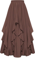Scarlet Darkness Women Renaissance Long Maxi Skirt - Flowy Double look