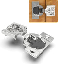 20 Pack 5/8 in Overlay 4D Soft Close Concealed Hinges - Smooth
