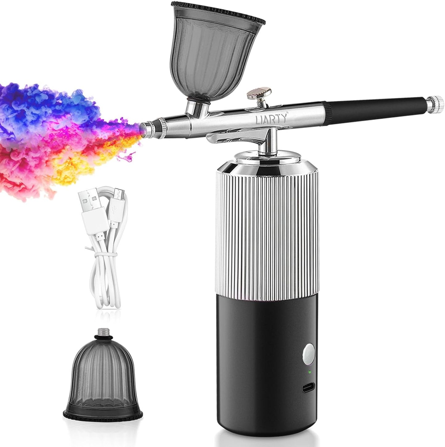 Portable High-Pressure Airbrush Kit - Cordless Beauty All-in-One