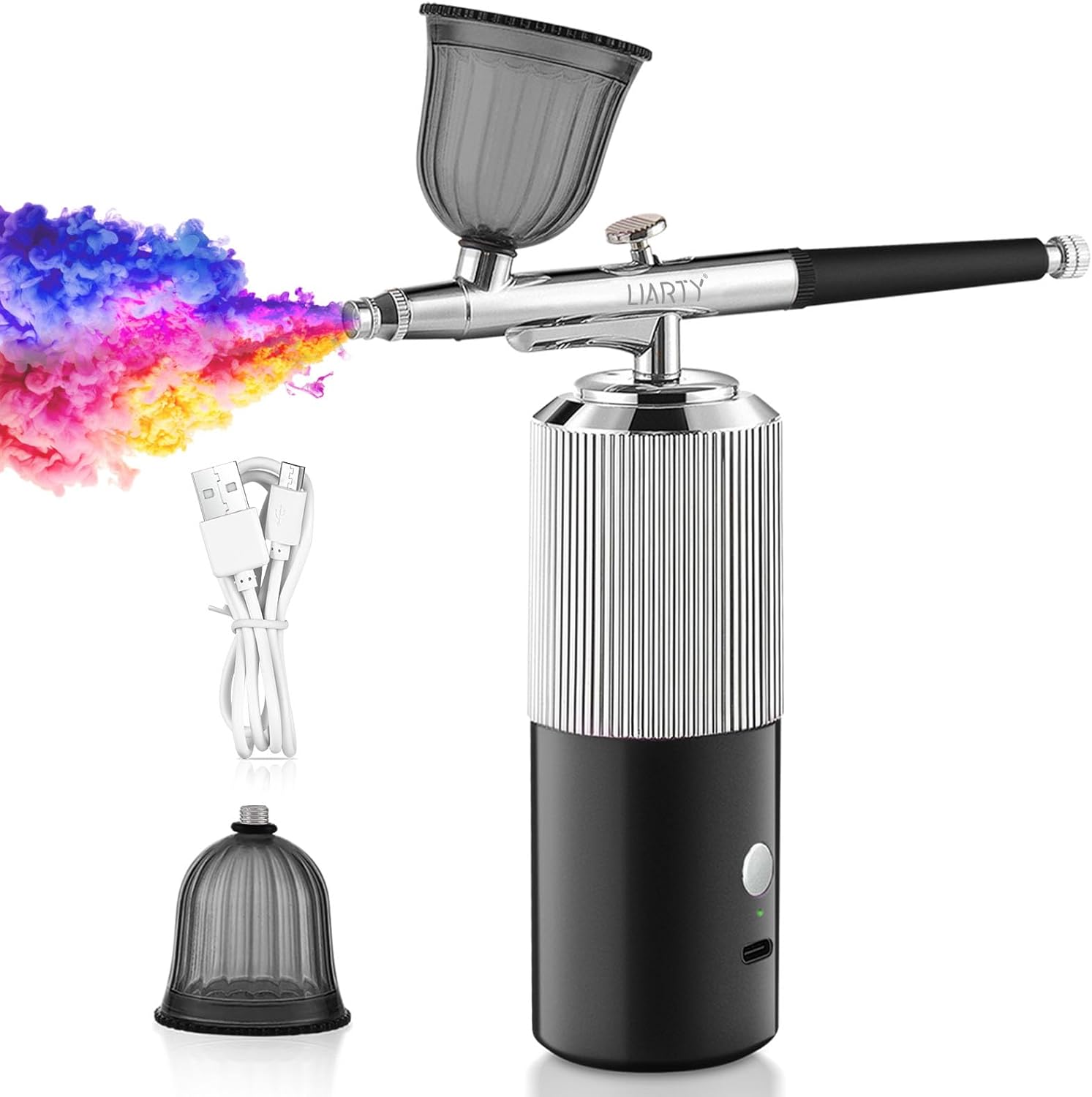 Portable High-Pressure Airbrush Kit - Cordless Beauty All-in-One