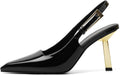 RIBONGZ Slingback Heels for Women - Elegant 3.54in Pointed Pumps