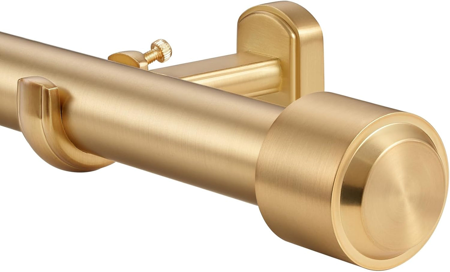 Heavy Duty Curtain Rods for Large Windows - Warm Gold Finish