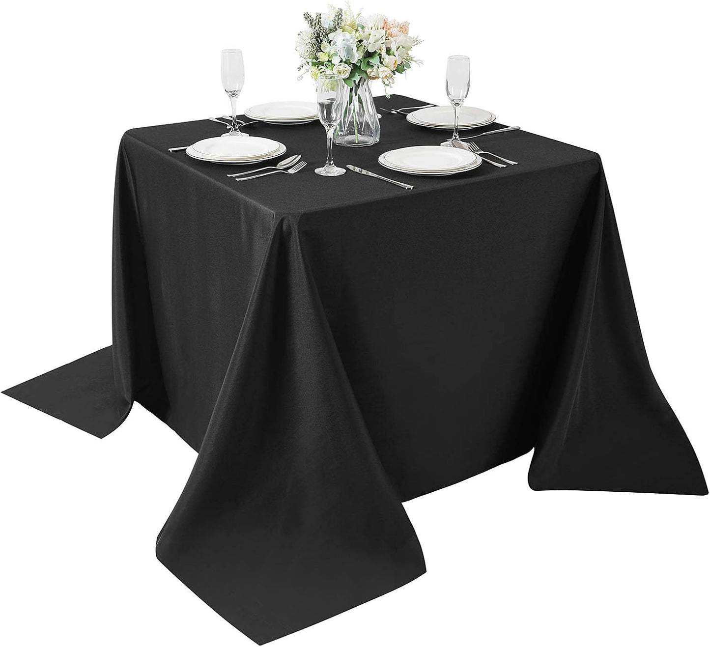 Cupuamon Square Tablecloth 90x90 inch for Elegant Dining Events
