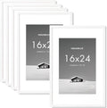 16x24 inch Picture Frame with Removable 12x18 Mat - 5 Pack