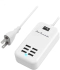 6 Ports USB Charger Hub Desktop US Plug - Travel Charging Station
