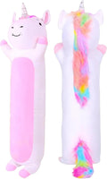 Unicorn Plush Body Pillow for Kids - Soft 35in Cuddle Pillow