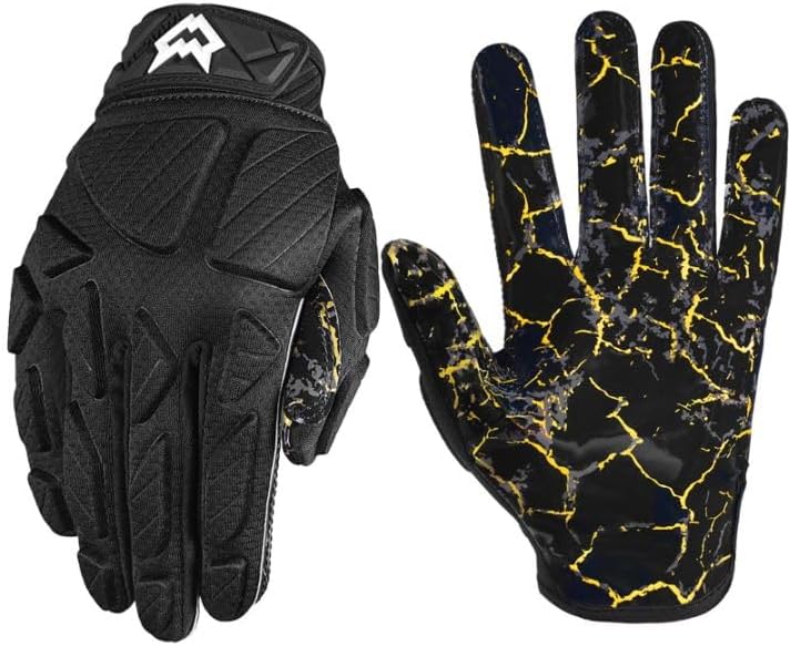 WVVOU Padded Football Gloves for Reliable Grip and Comfort