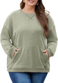 Plus Size Corduroy Sweatshirt for Women 1X-6X - Oversized Fall