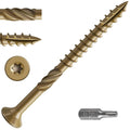 #10 3in Deck Screws (1030pcs) - Rust Resistant Bronze Star Drive