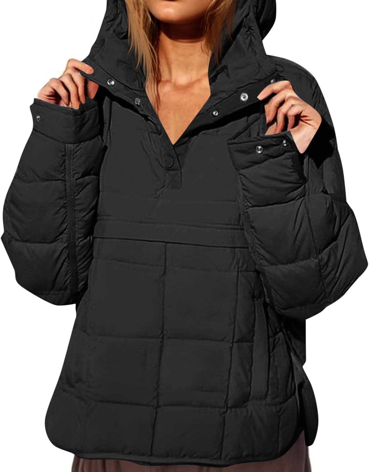 Fazortev Womens Oversized Puffer Jacket for Stylish Comfort