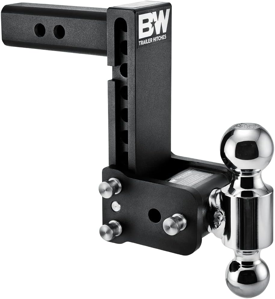 Tow & Stow Adjustable Trailer Hitch Ball Mount for 2in Receiver