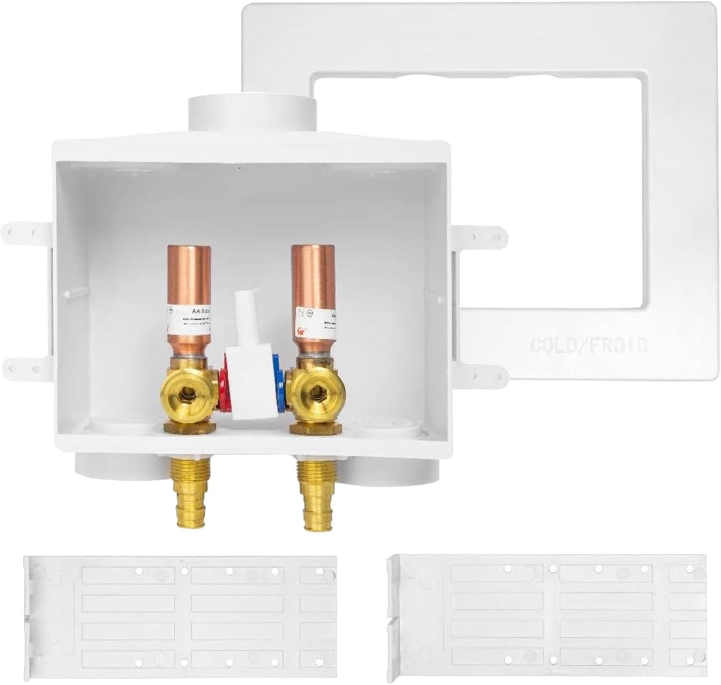 EFIELD Double Drain Washing Machine Outlet Box with Control Valve