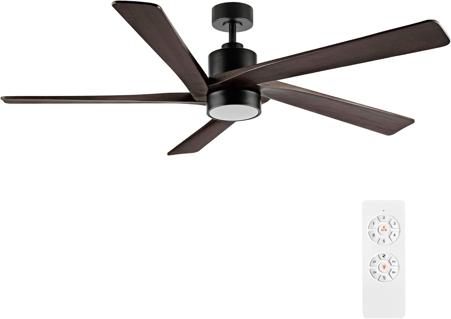 54 Inch DC Ceiling Fan with Lights and Remote Control Features