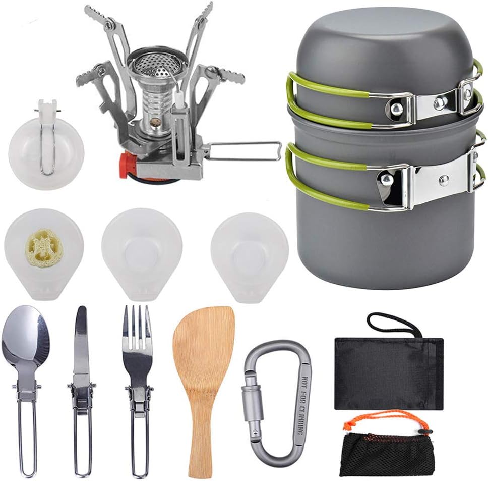 Portable Camping Cookware Set for Backpacking