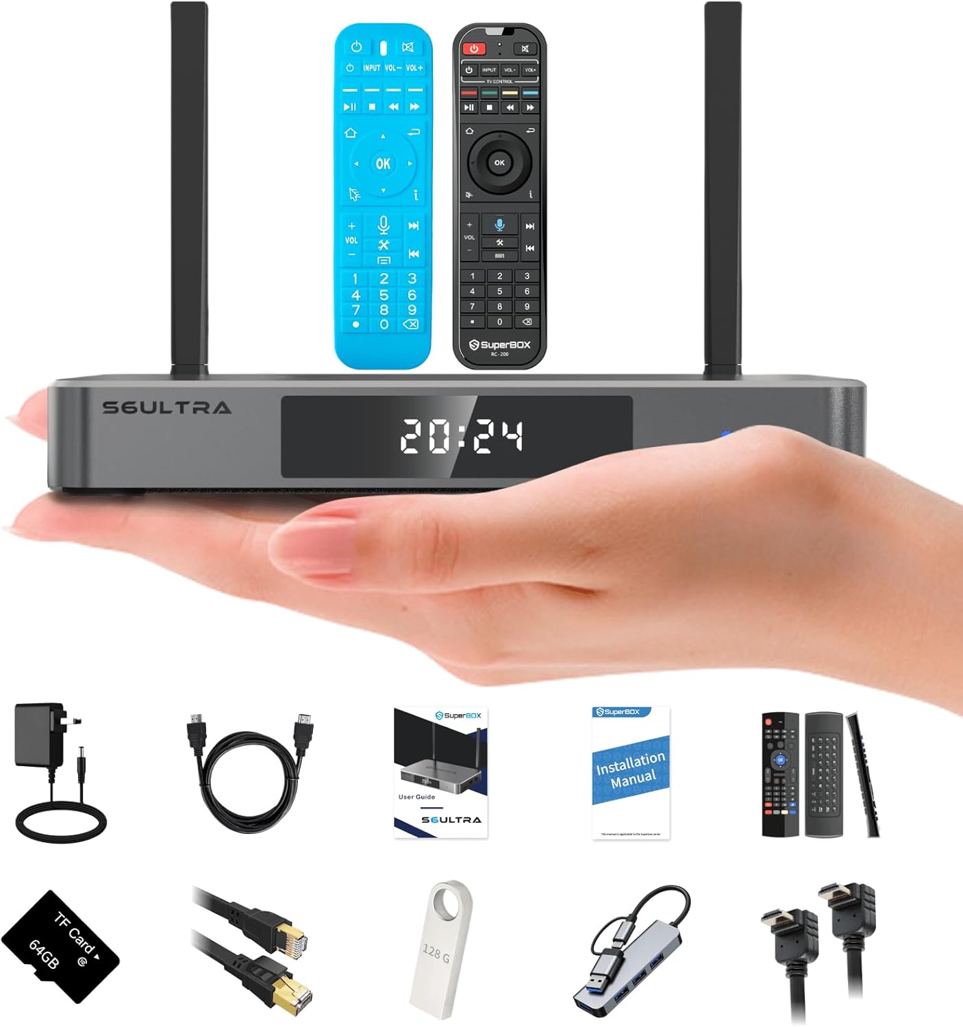 4G RAM Android TV Box: 6K HDR Wi-Fi 6 Speed