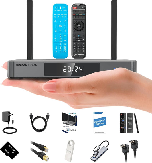 4G RAM Android TV Box: 6K HDR Wi-Fi 6 Speed