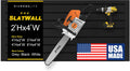Slatwall Panel 24in x 48in Garage Organizer - Heavy Duty PVC Rack