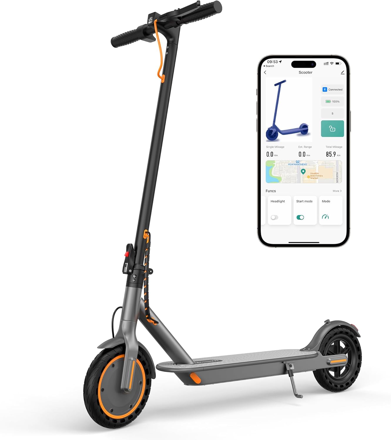 MAXSHOT Electric Scooter for Adults & Big Kids with 350W Power