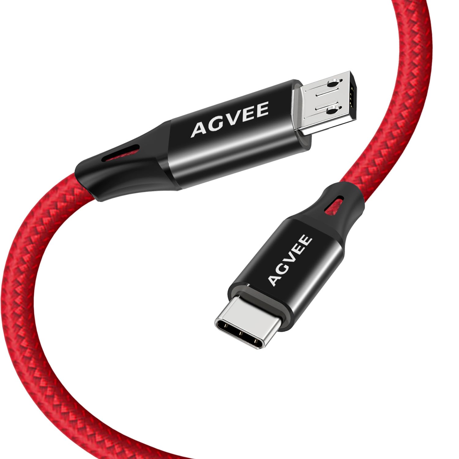 AGVEE 6ft USB-C to Micro USB Cable - Fast Charging