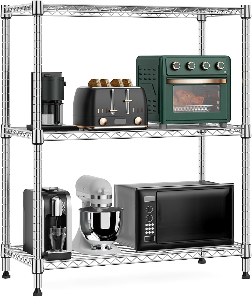 750 lbs 3 Tier Storage Rack for Laundry, Kitchen, and Garage